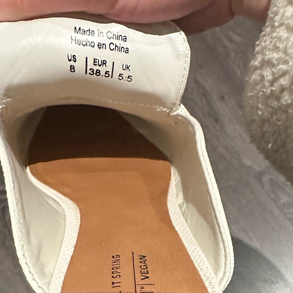 Call It Spring Alizee Loafer Sandals - White/Cream/Beige - Picture 2 of 2